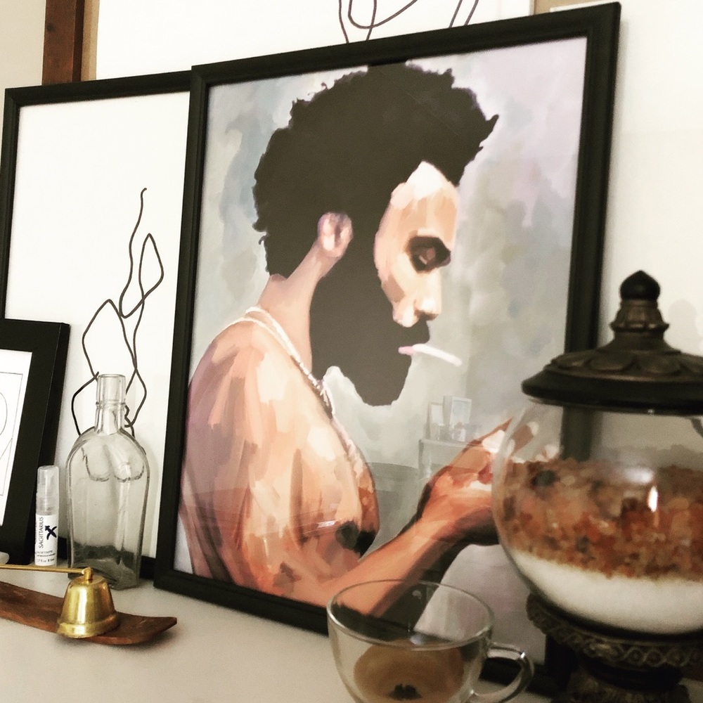 FRAMED CHILDISH GAMBINO PAINTING “THIS IS AMERICA” - Picture 6 of 6